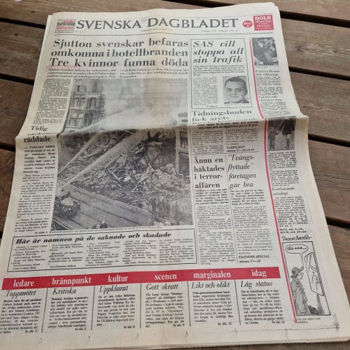 Svenska Dagbladet Tidning från 1977