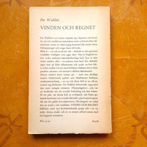Per Wahlöö Vinden och regnet 1961