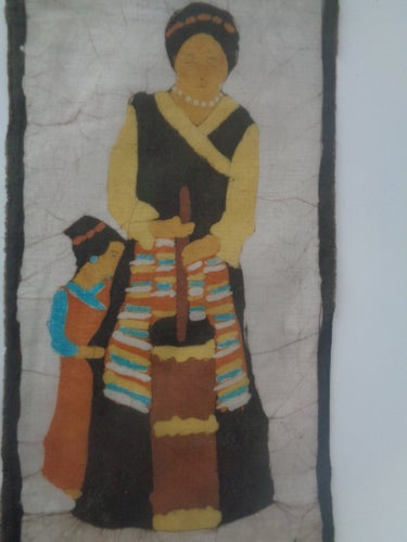 Väggbonad i batik
