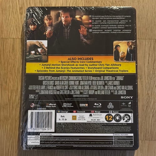 Jumanji Steelbook Edition Blu-ray Disc