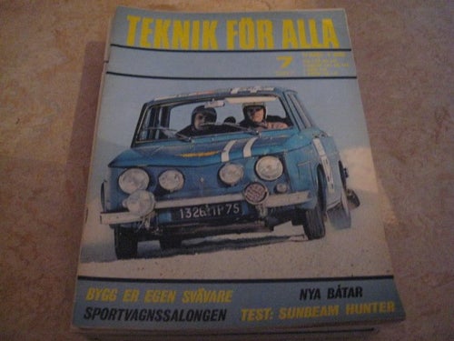 TEKNIK FÖR ALLA NR 7 1967. TEST: SUNBEAM HUNTER.