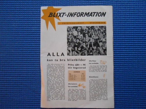 Blixtinformation Alla kan ta bra blixtbilder