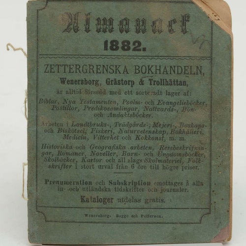 Almanack för året efter frälsarens Christi födelse 1882. Till Stockholms horison