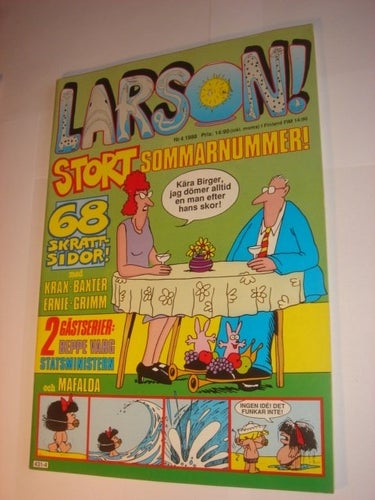 LARSON (svensk) NY OLÄST Nr 4 1988 EXTRA TJOCKT