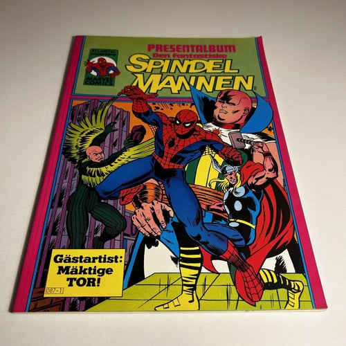 Spindelmannen presentalbum 1982, toppex! VF+