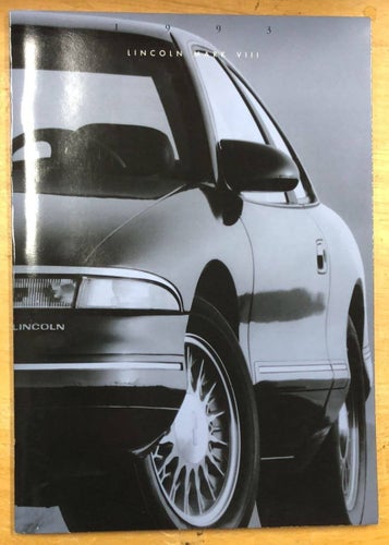 Försäljningsbroschyr Lincoln Mark VIII 1993