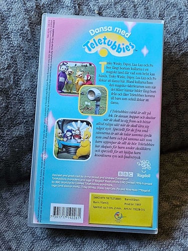 DANSA MED TELETUBBIES - DISNEY. VHS ,SVENSK TAL