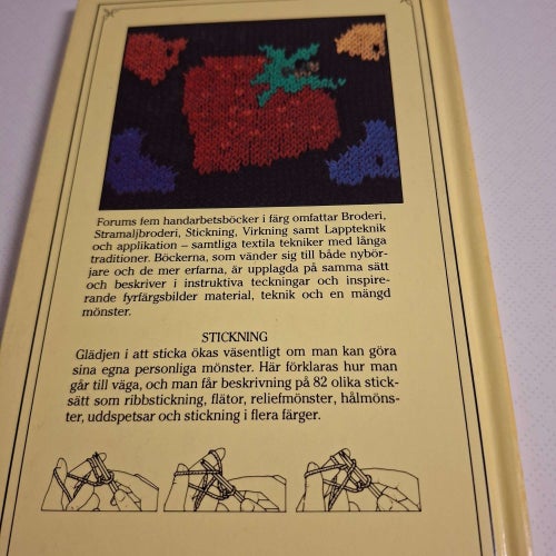 Stickning : material, teknik, mönster : en handarbetsbok i färg