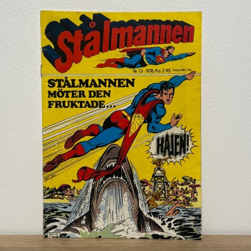 Stålmannen 1976–78: 6 nr – Hajen, Tornado m.m. Semic