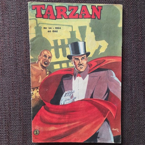 Tarzan Nr. 24 1954. Tarzan, Gula Örnen, Buffalo Bill, Mandrake, Skogspatrullen