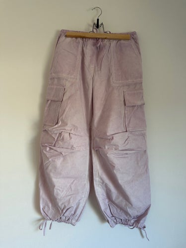 Monki lila/rosa byxor, cargobyxor
