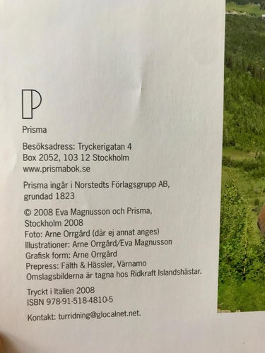 PÅ TUR TILL HÄST Eva Magnusson 2008