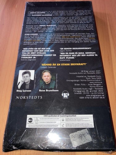 STIEG LARSSON- LUFTSLOTTET SOM SPRÄNGDES. NY! 19 CD.
