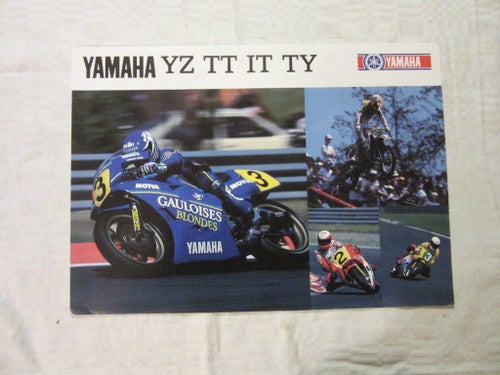 Yamaha YZ TT IT TY 1987 Broschyr YZ490 TT600 IT200 TT350