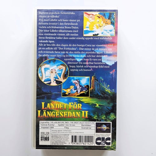 Landet för längesedan II: Äventyret i den förbjudna dalen - VHS