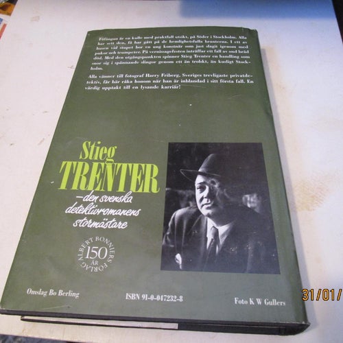 STIEG TRENTER - FARLIG FÅFÄNGA - BOK