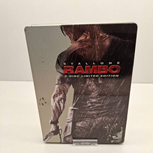 Rambo - Steelcase - Stallone - Region 2, DVD-Film, Svensk text, Fint skick