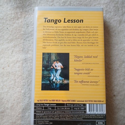 Sally Potter, Tango Lesson, VHS