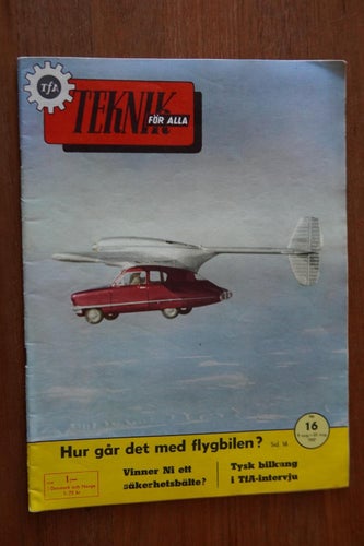 Teknik för alla 1957/16. Ford Consul, Apollo Sierra,