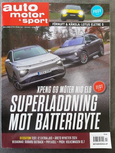 Auto motor & sport 2 2024: VW ID.7, Xpeng G9, Nio EL6, Porsche Macan EV