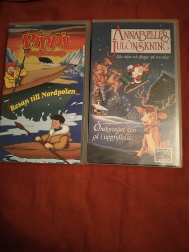 Pippi Långstrump Resan till Nordpolen & Annabelles Julönskning VHS
