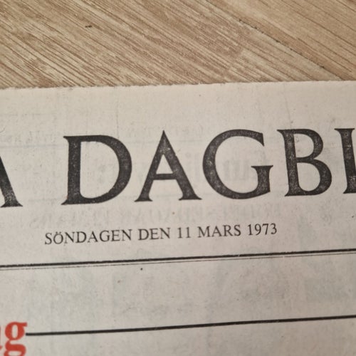 Svenska Dagbladet Söndagen den 11 Mars 1973