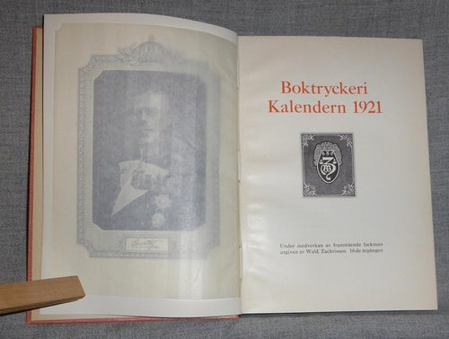 Bocktryckeri Kalendern 1921. Illustrerad