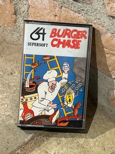 Burger Chase C64 Supersoft Kassettband, Supersoft
