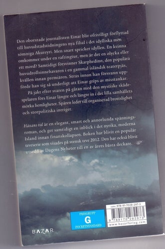 Häxans tid - Árni Thórarinsson - Spänningsroman