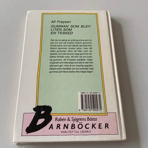 Gumman som blev liten som en tesked av Alf Prøysen, 1989