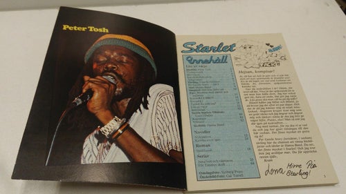 Starlet 1982 nr 1 Idolbilder Peter Tosh, Hansa Band. Good plus