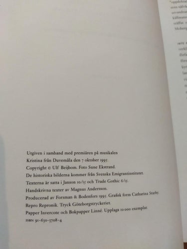 Kristina från Danmark och en miljon andra, bok, häftad, Very Fine+