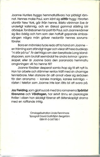 Djupt vatten - Joy Fielding - Inbunden bok