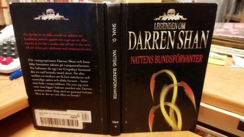 Nattens bundsförvanter av Darren Shan. Bok. Very Fine plus, BM