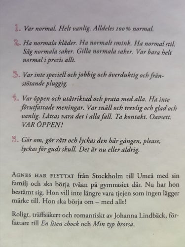 TÄNK OM DET DÄR ÄR JAG, JOHANNA LINDBÄCK 2009