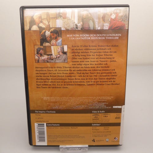 The Inquiry - Max Von Sydow - Region 2, DVD-film, Svensk text, Fint skick