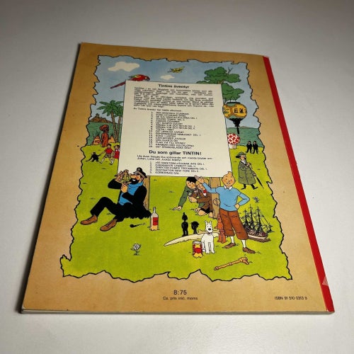 Tintin #11 - Enhörningens hemlighet, 1a upplagan, bra skick! VG