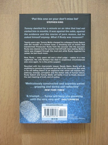 Innocent av Scott Turow, 2010