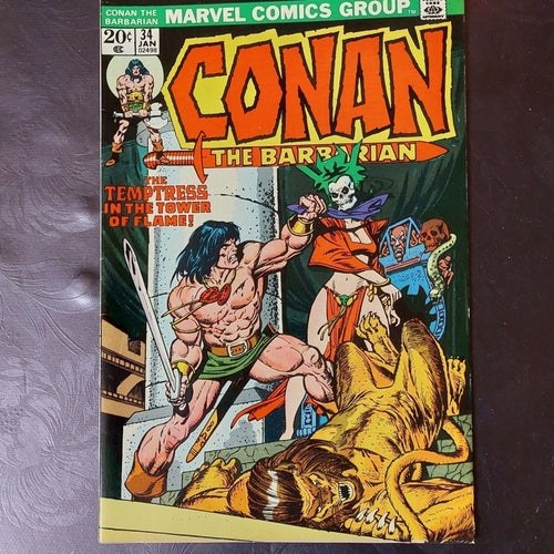 Marvel's Conan the Barbarian 1974 Vol 1 #34 JAN VF BEG PRIS 299 FRAKT 89