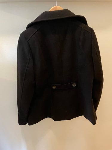 Svart höstjacka, storlek 38