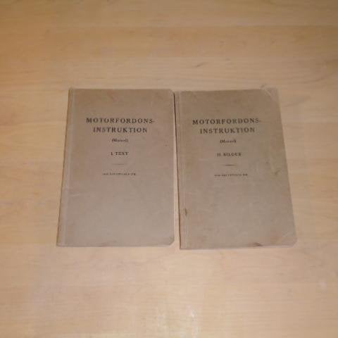MOTORFORDONSINSTUKTION - L Text + Il Bilder - från 1942