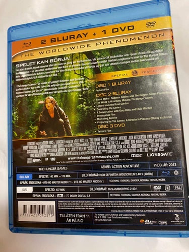 BLU-RAY + DVD The Hunger Games 3 Disc TOPPSKICK