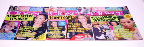 Closer Magazine-3 issues included-November 2009-NEW-Weight 804g-FREE postage