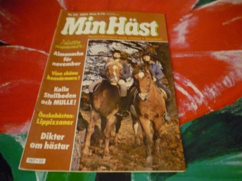 TIDNING, MIN HÄST, NR 22 - 1981