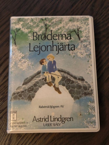 Bröderna Lejonhjärta kassettbok Astrid Lindgren läser själv