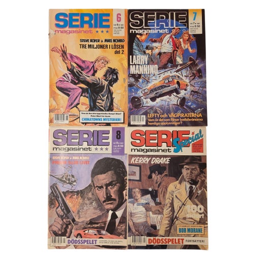 Seriemagasinet Serietidningar - 12 st 1987-1988