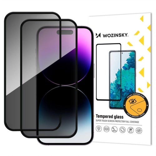 2st Wozinsky iPhone 17 Pro Max Privacy 9H Härdat Glas Skärmskydd Sekretessfilter