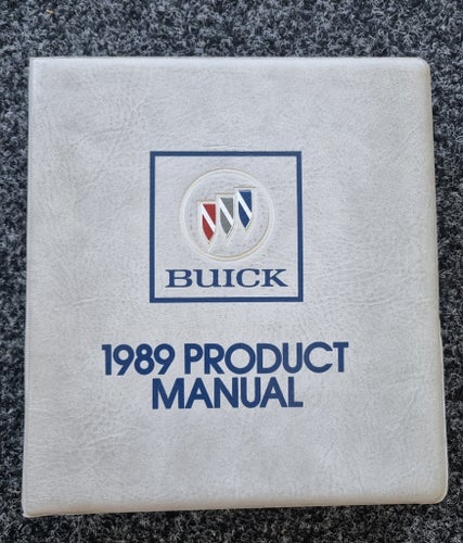 1989 PRODUCT MANUAL - Dealer Album Buick