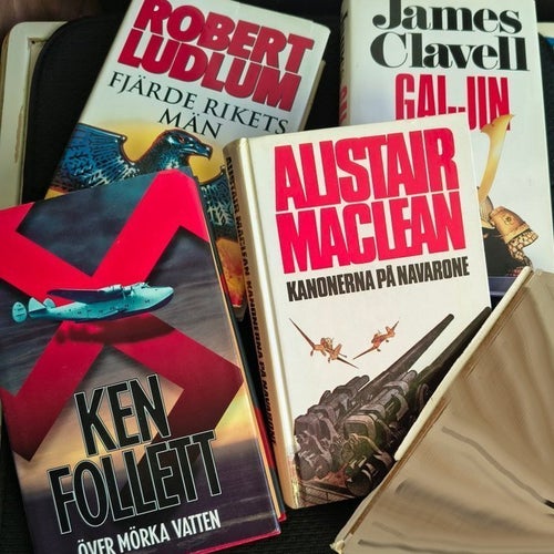 Fyra klassiker McLean, Clavell, Ludlum, Follet