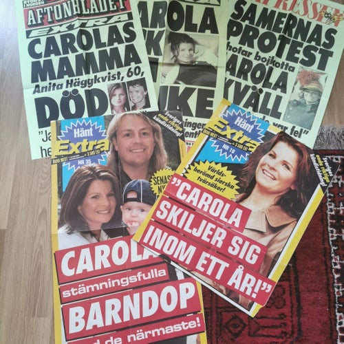 Carola löpsedlar